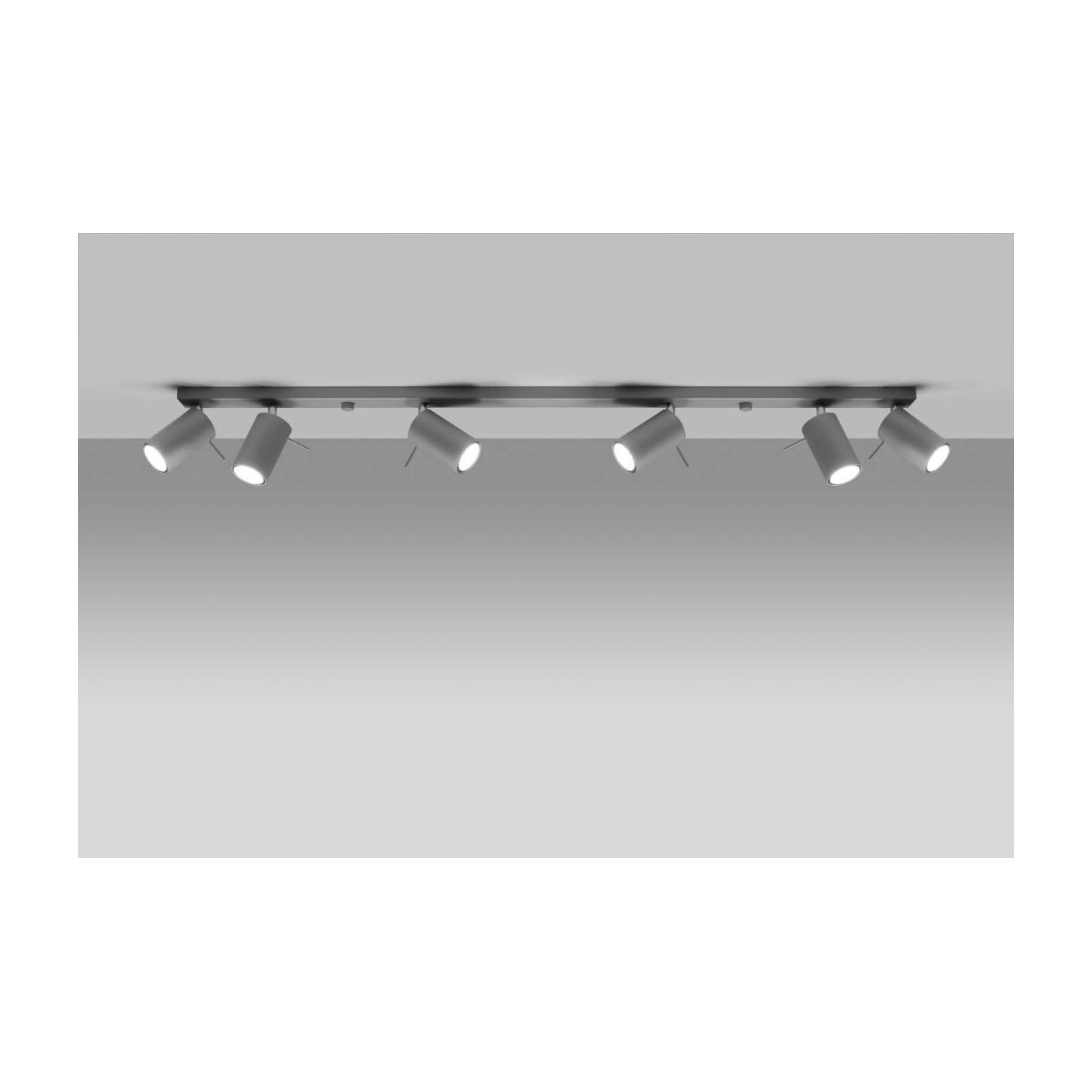Plafon Ring 6L Szary SL.0454 Sollux