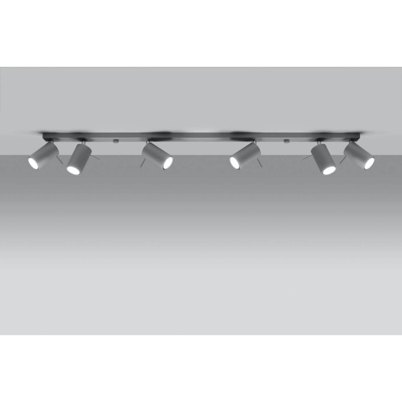 Plafon Ring 6L Szary SL.0454 Sollux