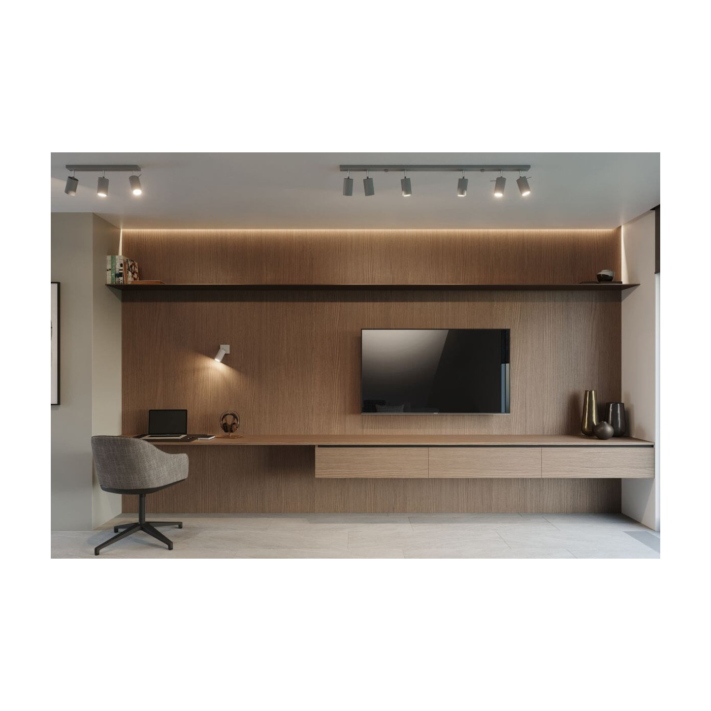 Plafon Ring 6L Szary SL.0454 Sollux