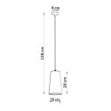 Lampa Wisząca Ceramiczna Gulcan SL.0849 Sollux