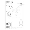 Lampa Wisząca Ceramiczna Gulcan SL.0849 Sollux