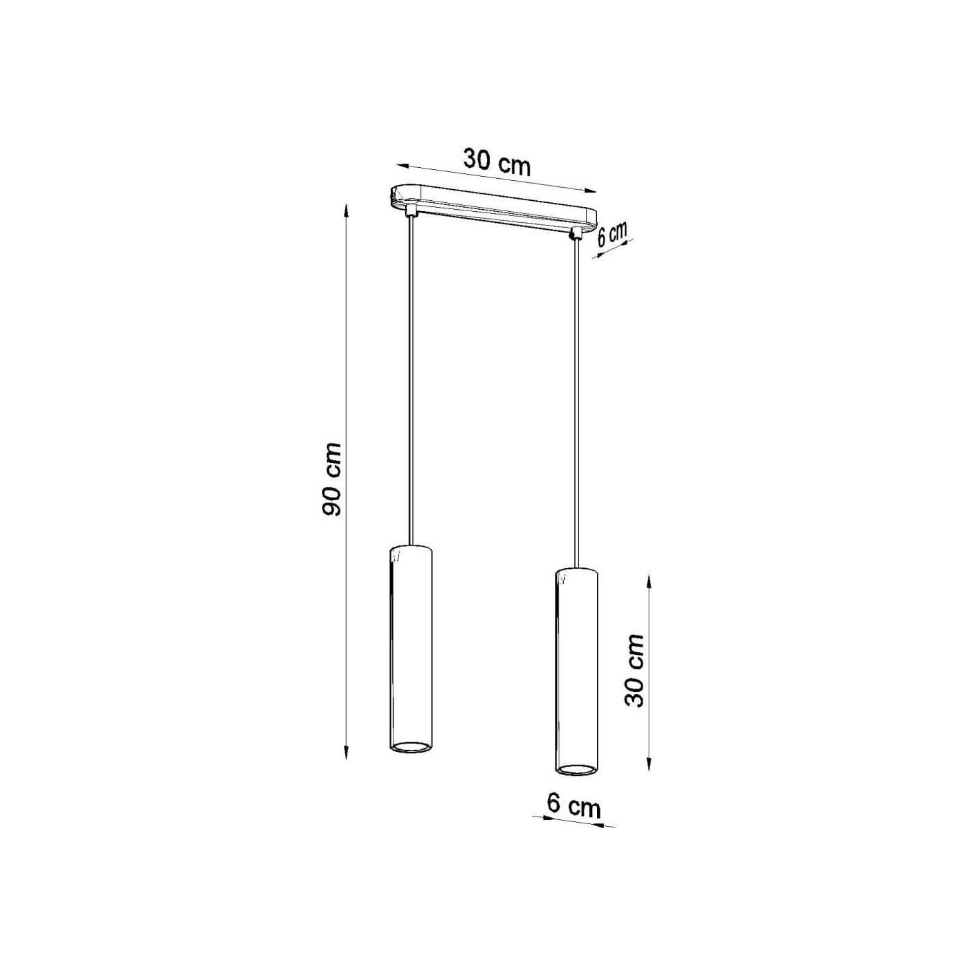 Lampa Wisząca Luvo 2 SL.0654 Sollux