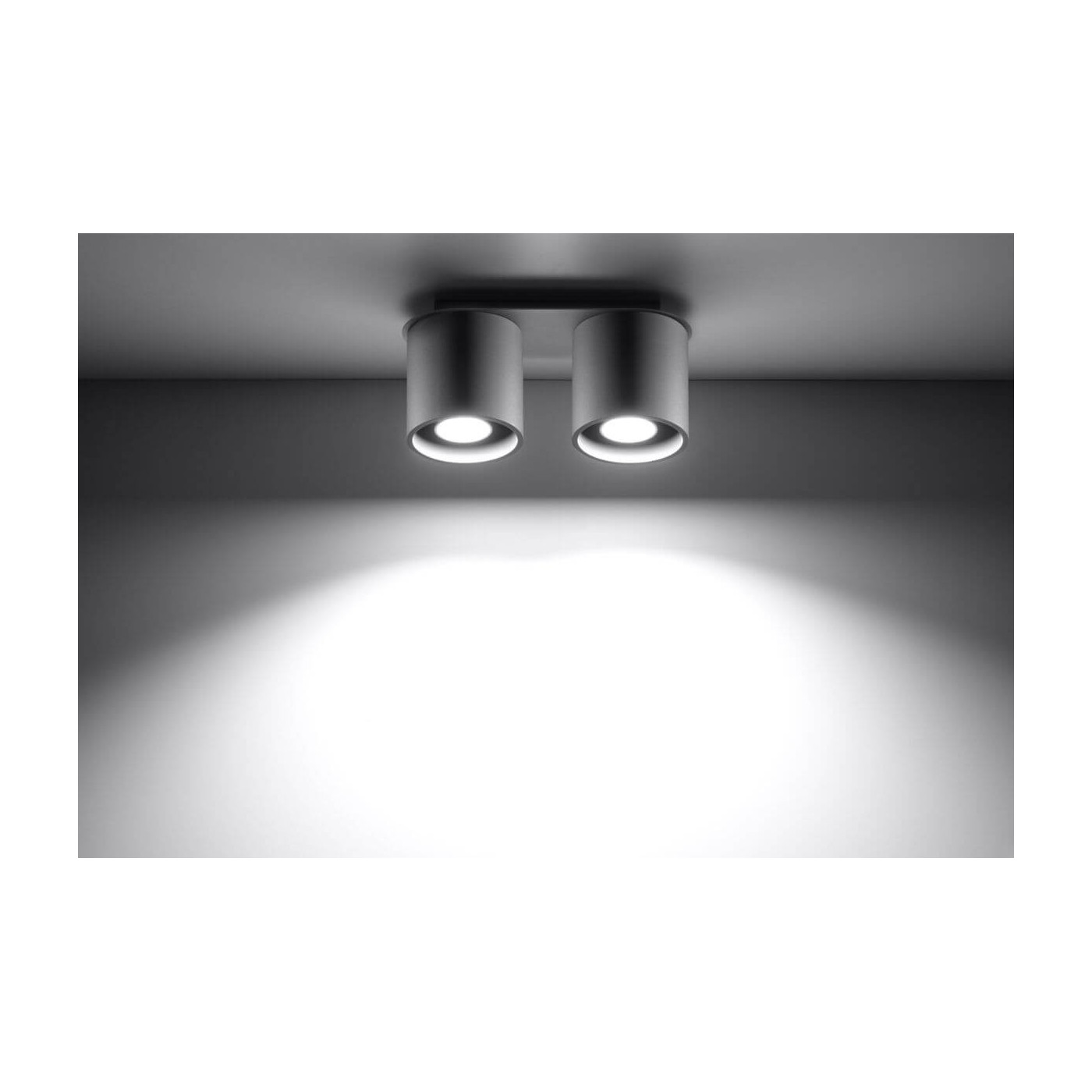 Plafon Orbis 2 Szary SL.0055 Sollux
