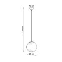 Lampa Wisząca Ugo 20 Chrom SL.0263 Sollux