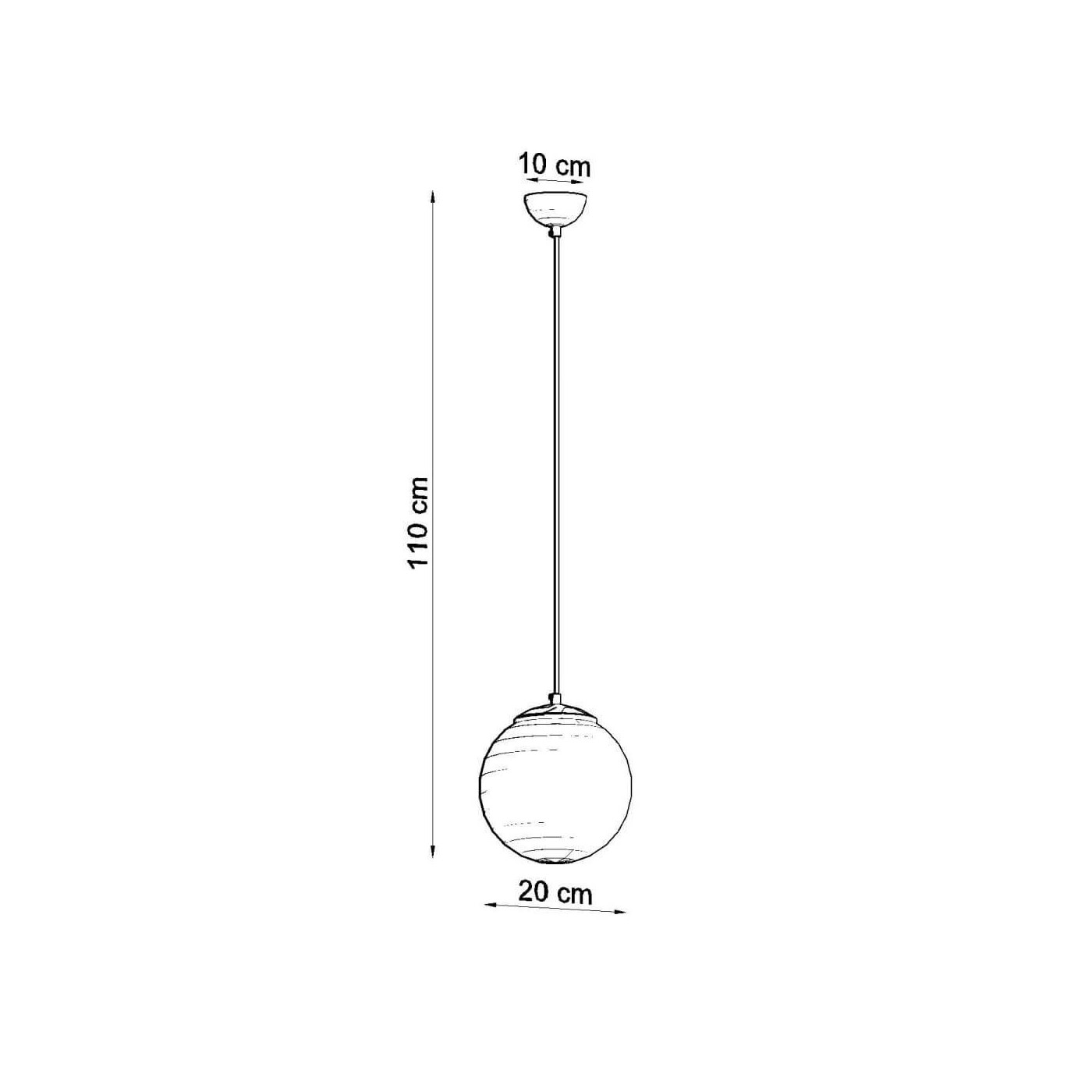 Lampa Wisząca Ugo 20 Chrom SL.0263 Sollux