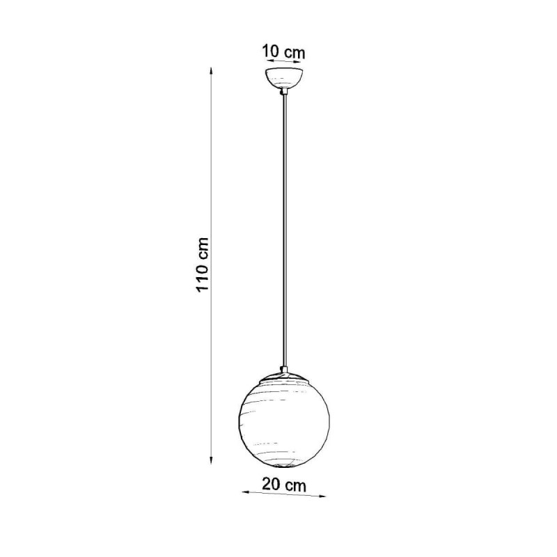 Lampa Wisząca Ugo 20 Chrom SL.0263 Sollux