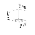 Plafon Valde 140 Beton SL.0646 Sollux