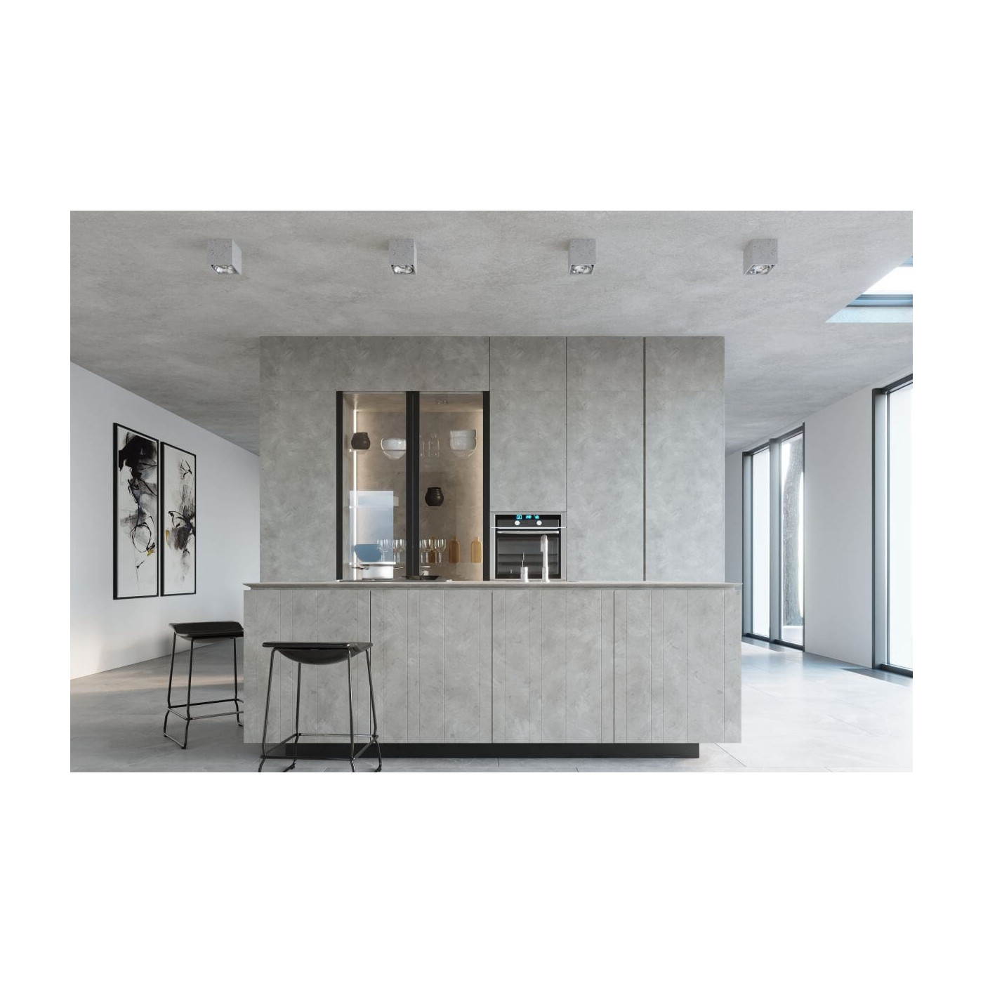 Plafon Valde 140 Beton SL.0646 Sollux