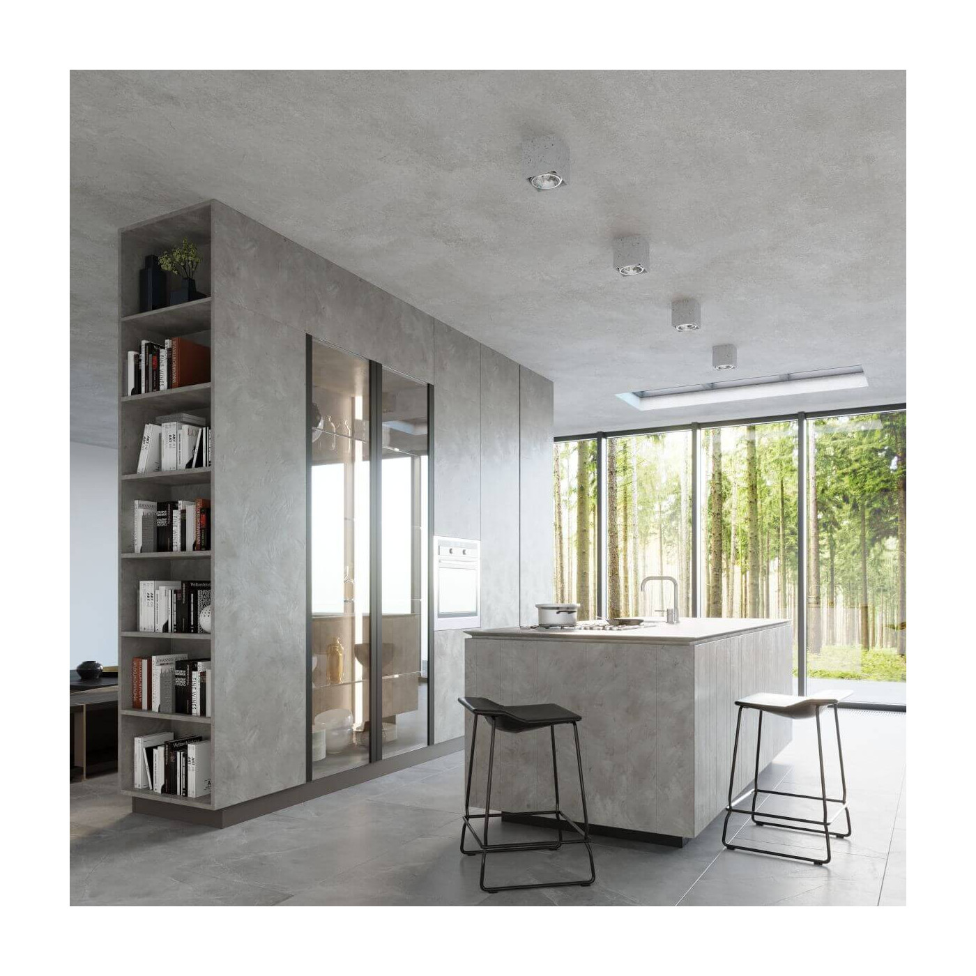Plafon Valde 140 Beton SL.0646 Sollux