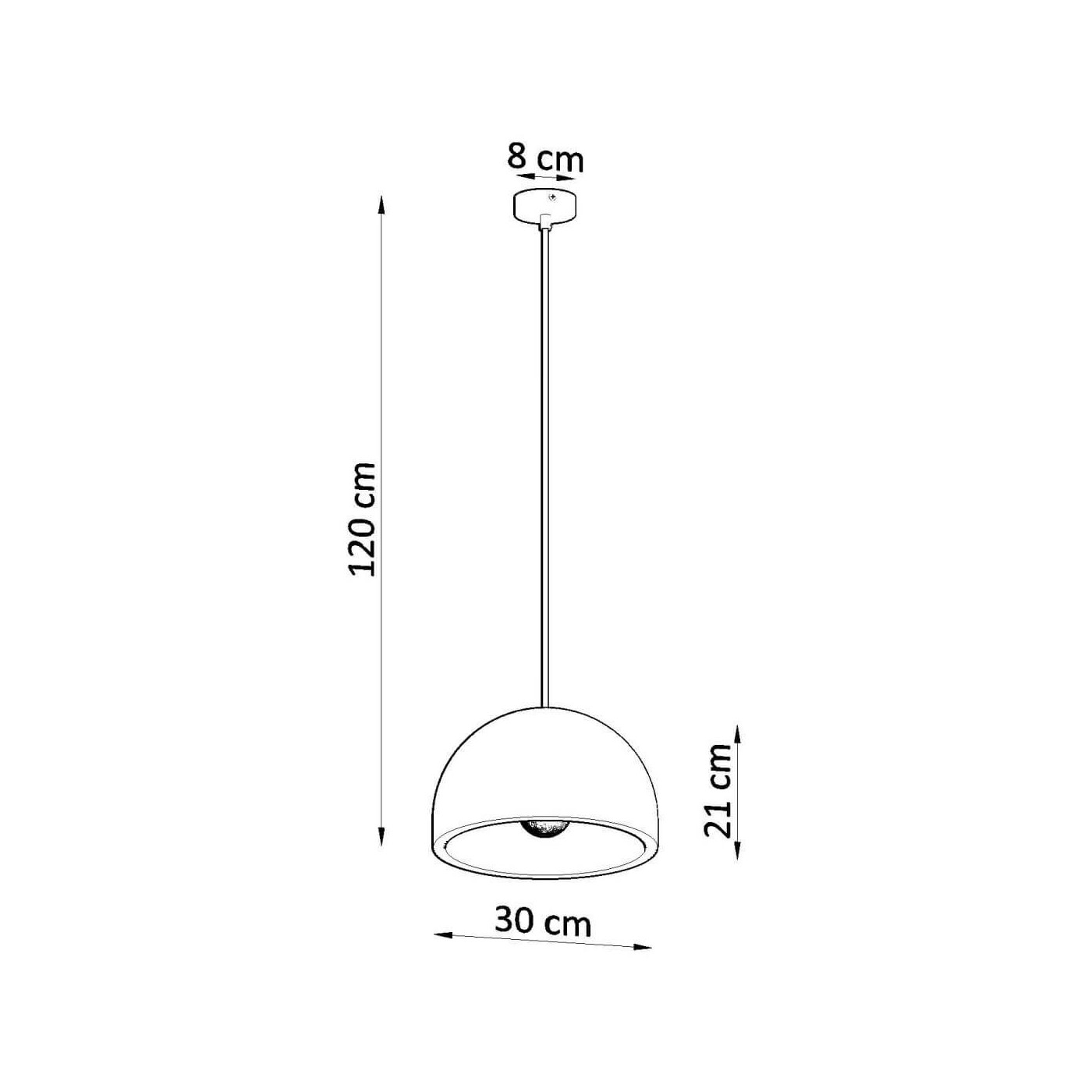 Lampa Wisząca Pablito Szary SL.0847 Sollux