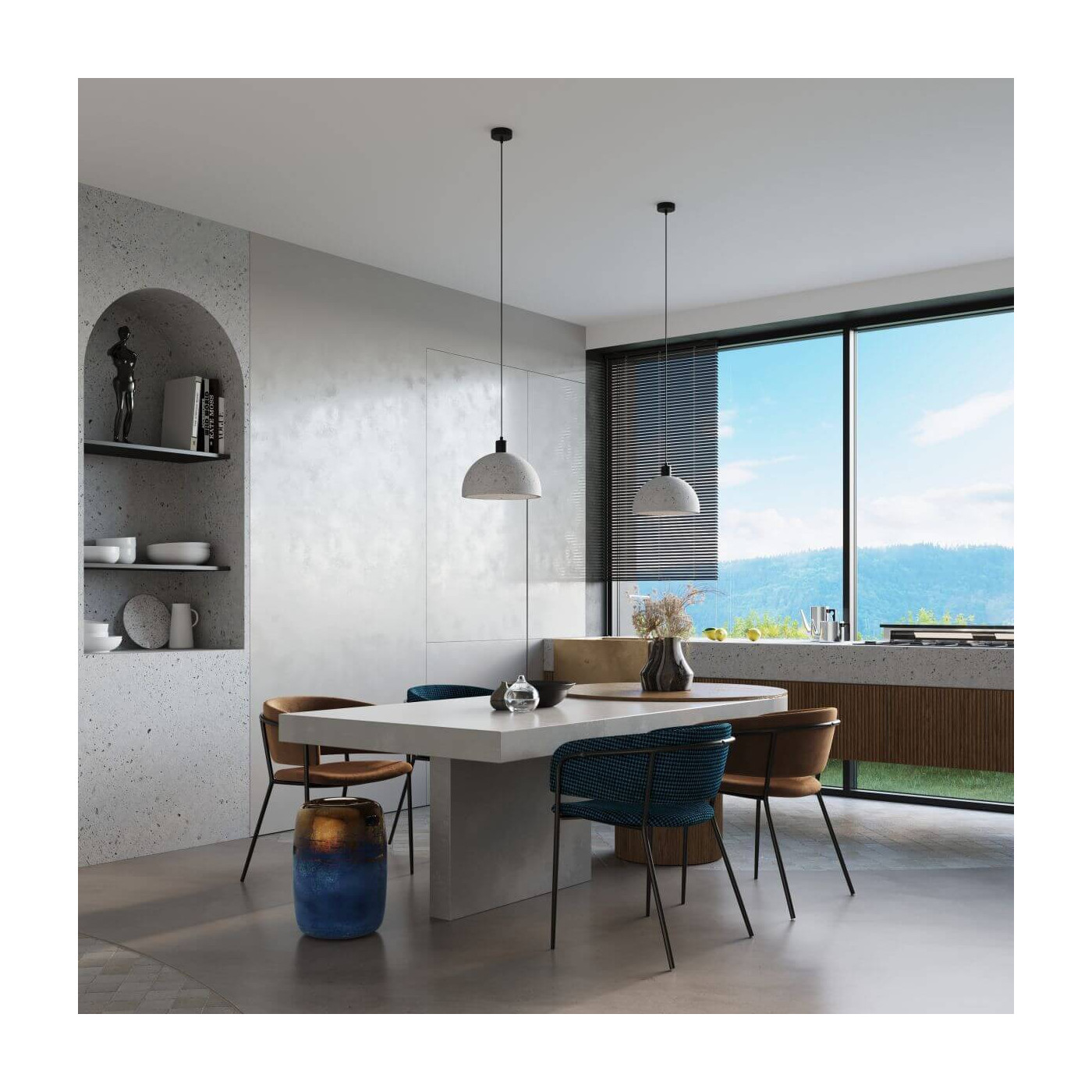 Lampa Wisząca Pablito Szary SL.0847 Sollux