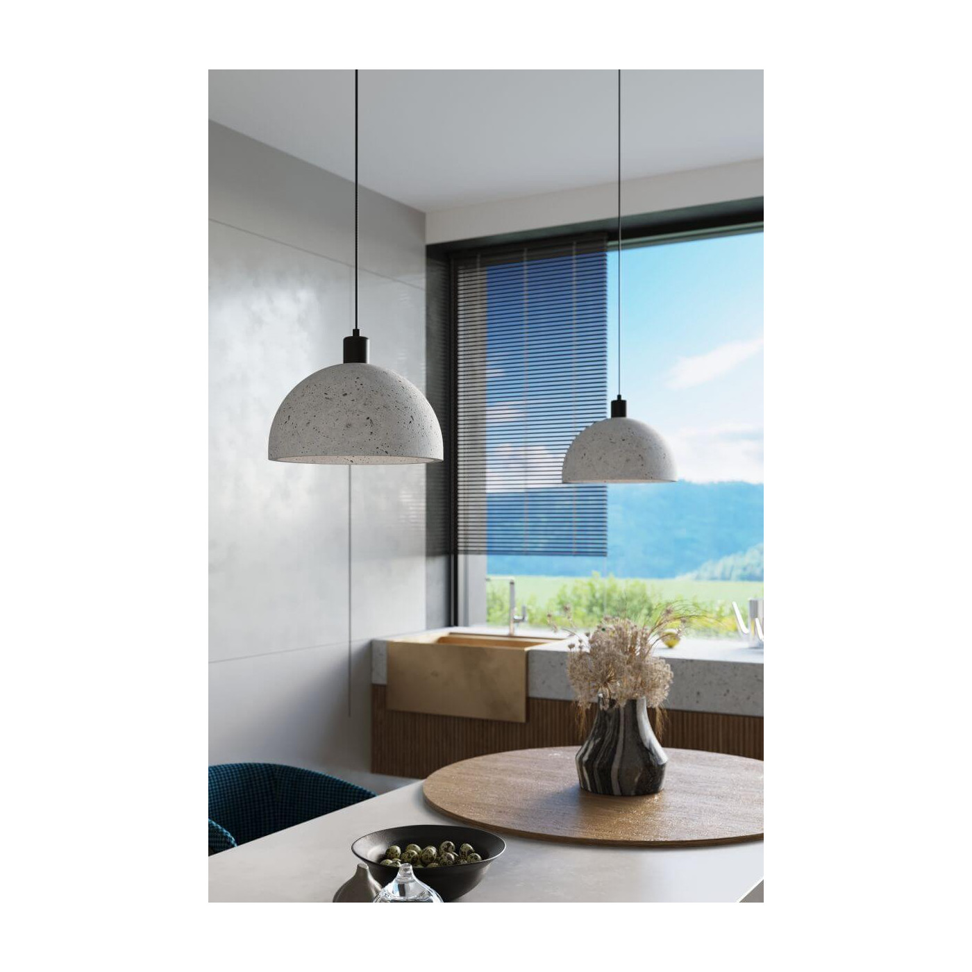 Lampa Wisząca Pablito Szary SL.0847 Sollux