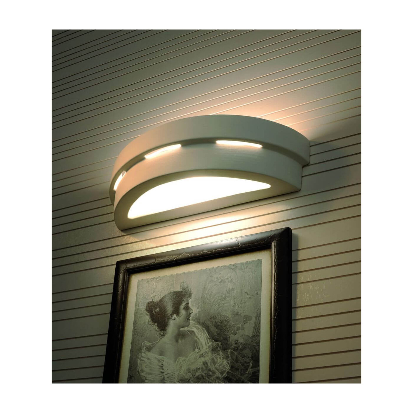 Kinkiet Ceramiczny Helios Biały SL.0002 Sollux