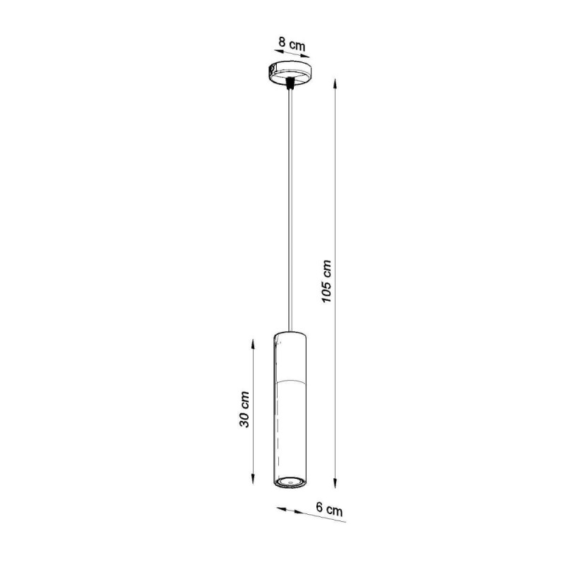 Lampa Wisząca Pablo Czarny SL.0632 Sollux