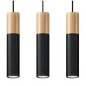 Lampa Wisząca Pablo 3 Czarna SL.0634 Sollux