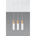 Lampa Wisząca Pablo 3 Biała SL.0630 Sollux