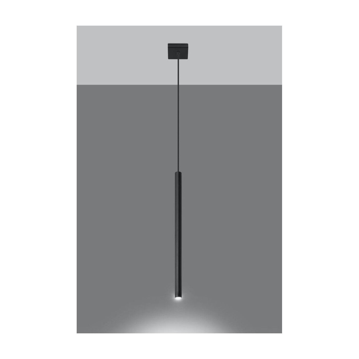 Lampa Wisząca Pastelo 1 Czarny SL.0469 Sollux