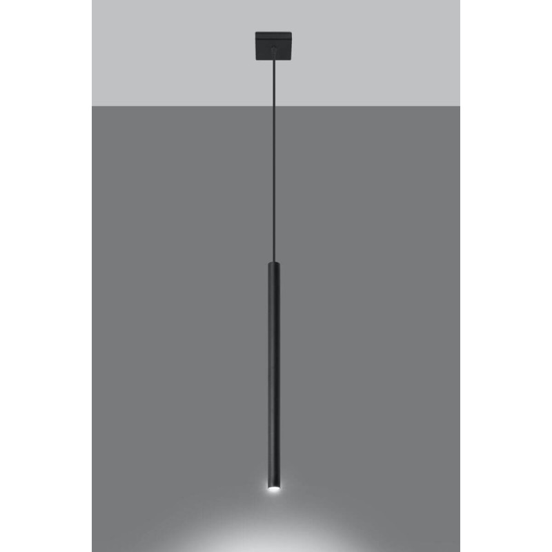 Lampa Wisząca Pastelo 1 Czarny SL.0469 Sollux
