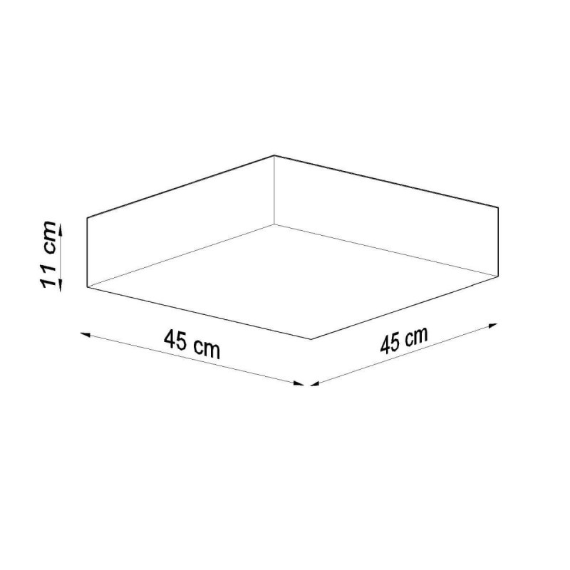 Plafon Horus 45 Biały SL.0141 Sollux