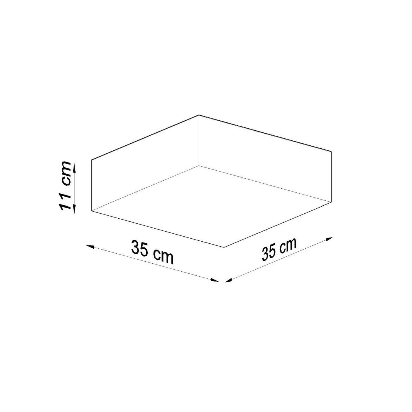 Plafon Horus 35 Biały SL.0138 Sollux