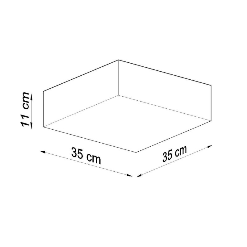 Plafon Horus 35 Biały SL.0138 Sollux