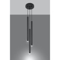 Lampa Wisząca Pastelo 3P Czarny SL.0471 Sollux