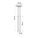 Lampa Wisząca Pastelo 3P Czarny SL.0471 Sollux