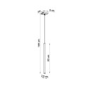 Lampa Wisząca Pastelo 1 Biały SL.0465 Sollux