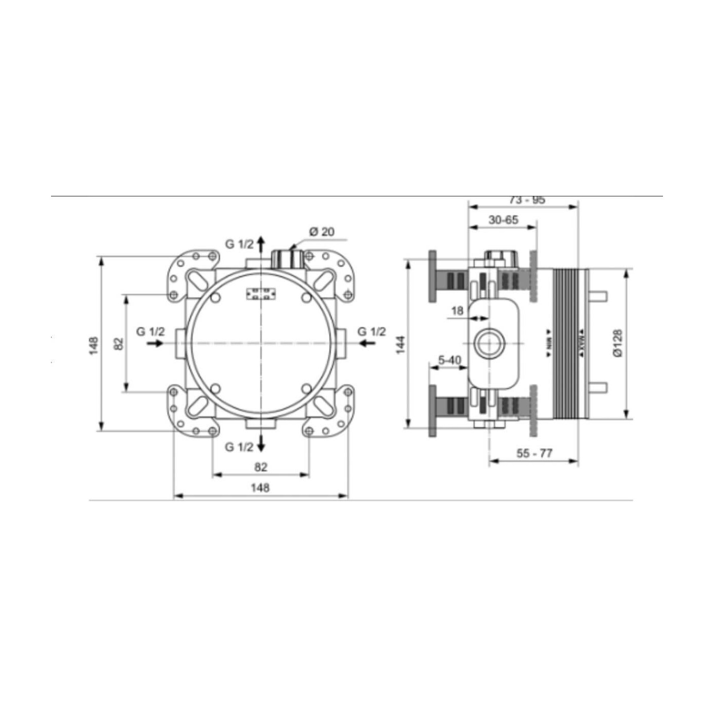 Element Podtynkowy Easy Box A1000NU Ideal Standard