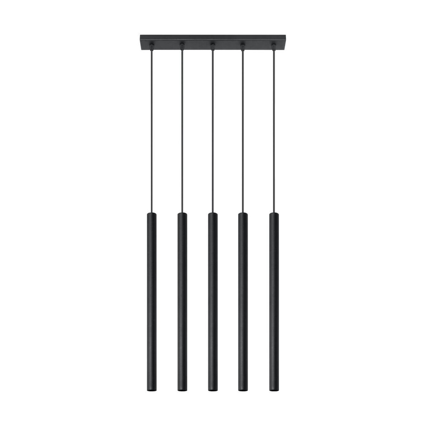 Lampa Wisząca Pastelo 5 Czarny SL.0472 Sollux