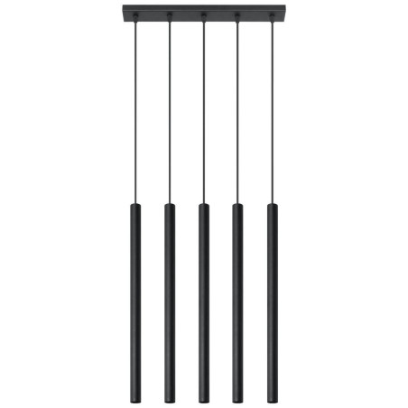 Lampa Wisząca Pastelo 5 Czarny SL.0472 Sollux