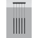 Lampa Wisząca Pastelo 5 Czarny SL.0472 Sollux