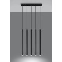 Lampa Wisząca Pastelo 5 Czarny SL.0472 Sollux