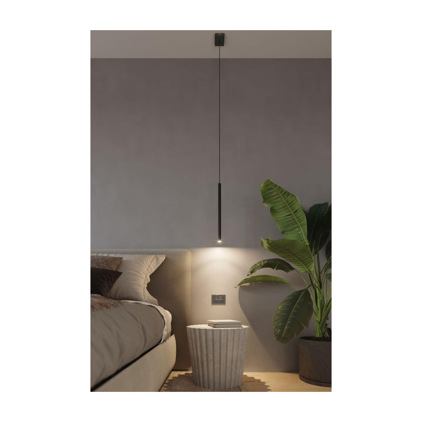 Lampa Wisząca Pastelo 5 Czarny SL.0472 Sollux