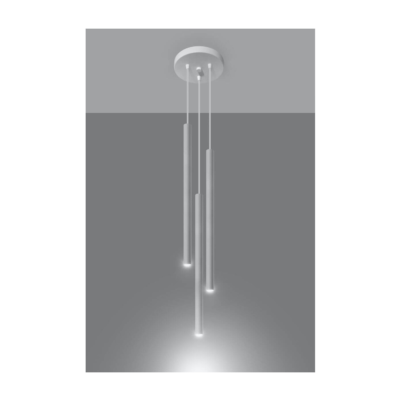 Lampa Wisząca Pastelo 3P Biały SL.0467 Sollux