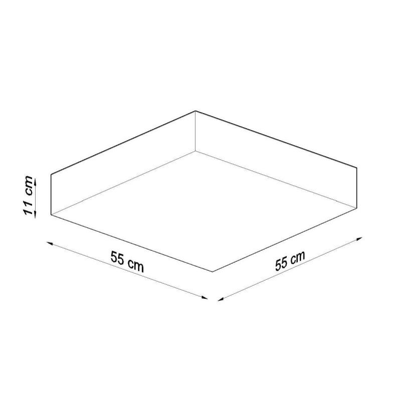 Plafon Horus 55 Biały SL.0922 Sollux