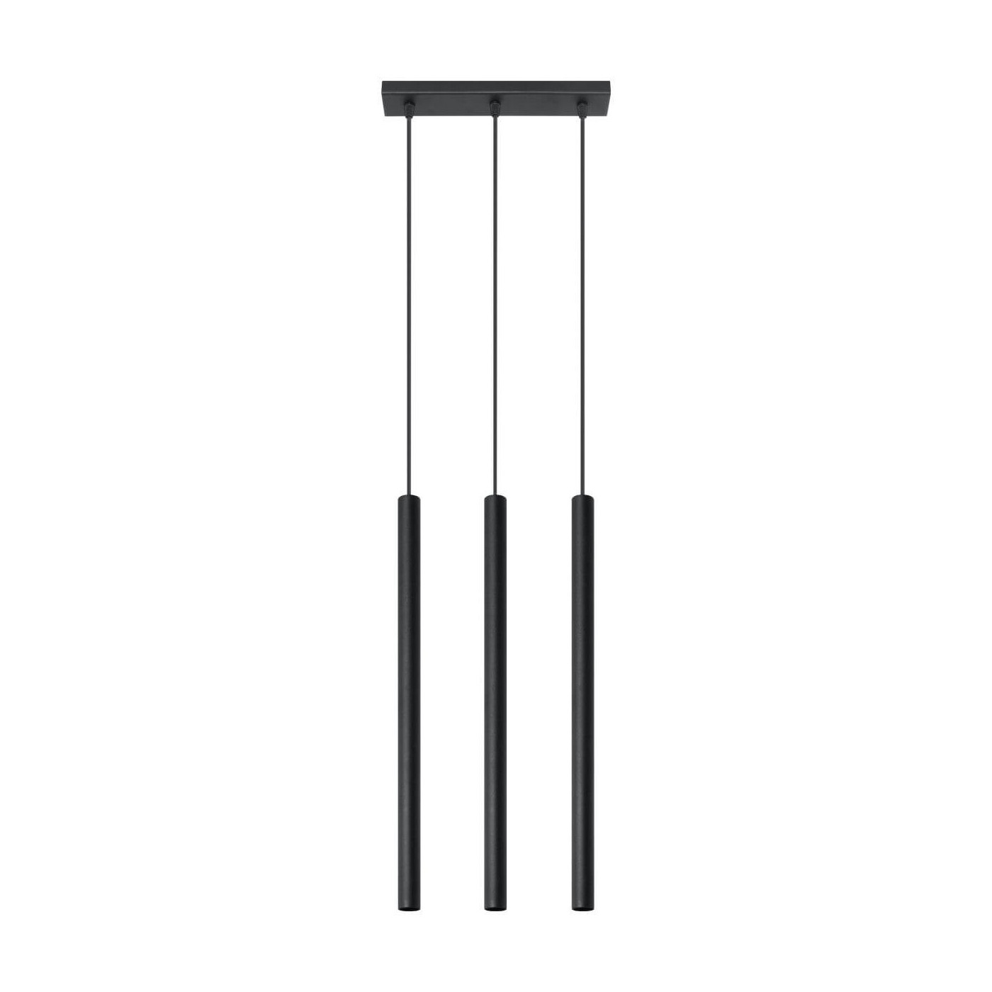 Lampa Wisząca Pastelo 3 Czarny SL.0470 Sollux