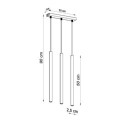 Lampa Wisząca Pastelo 3 Czarny SL.0470 Sollux