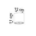 Plafon Tiube Biały SL.0695 Sollux