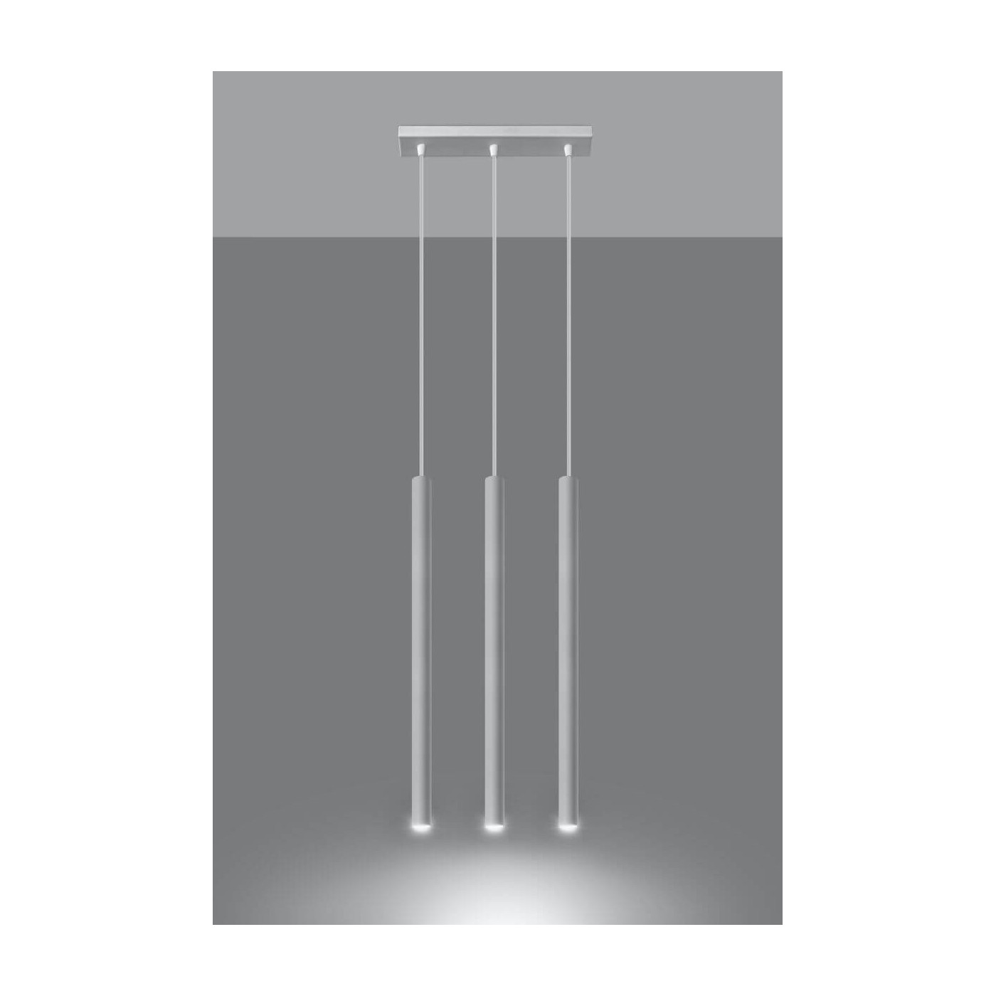 Lampa Wisząca Pastelo 3 Biały SL.0466 Sollux
