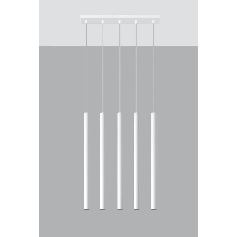 Lampa Wisząca Pastelo 5 Biały SL.0468 Sollux
