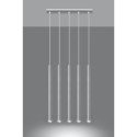 Lampa Wisząca Pastelo 5 Biały SL.0468 Sollux