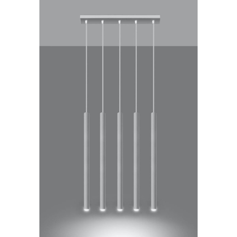 Lampa Wisząca Pastelo 5 Biały SL.0468 Sollux