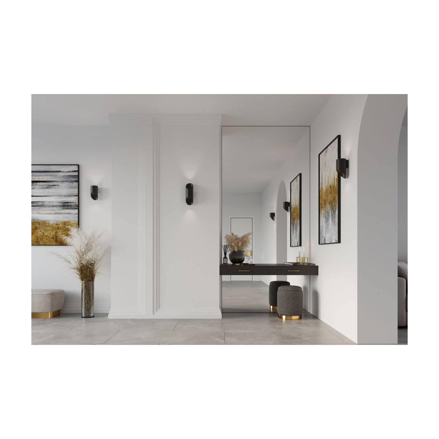 Kinkiet Penne 30 Czarny SL.0114 Sollux