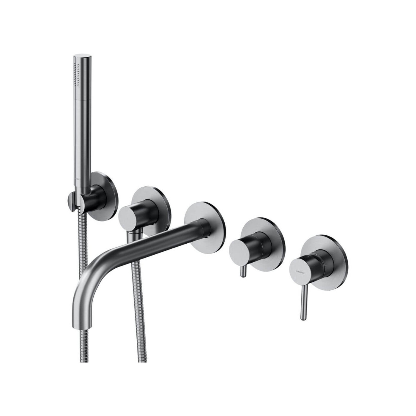 Bateria Wannowa 5-Otworowa Podtynkowa Y Nikiel Y1237/1NI Omnires