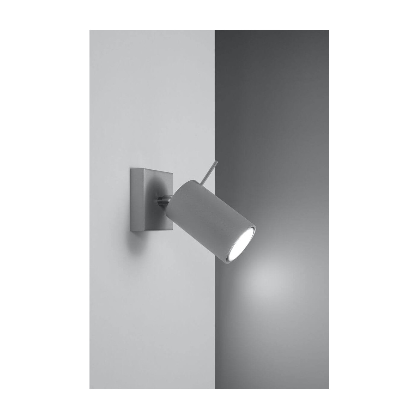 Kinkiet Ring 1 Szary SL.0449 Sollux
