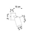 Kinkiet Ring 1 Szary SL.0449 Sollux