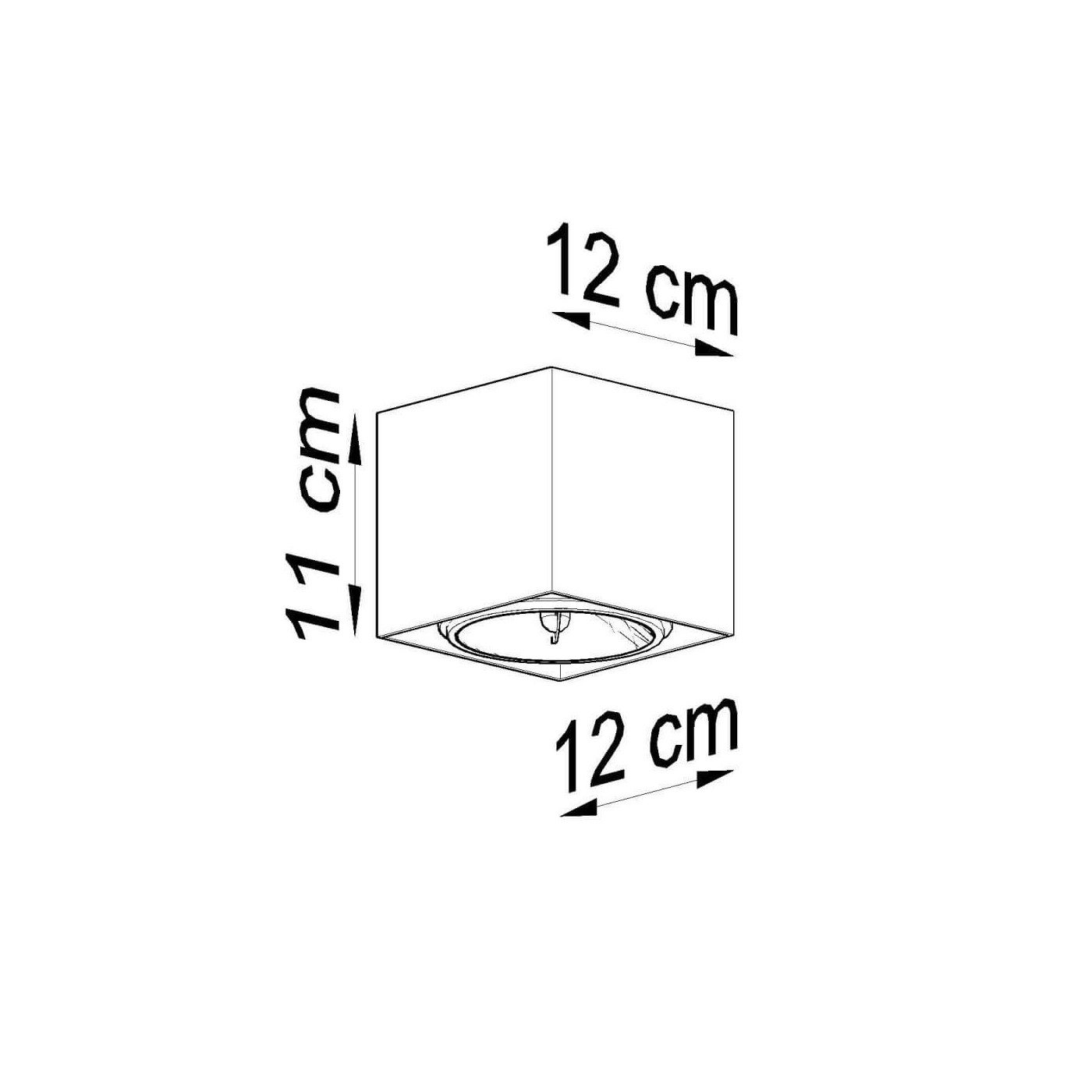 Plafon Blake Czarny SL.0700 Sollux