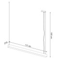 Lampa Wisząca Pinne 117 Czarny 4000K TH.069 Sollux
