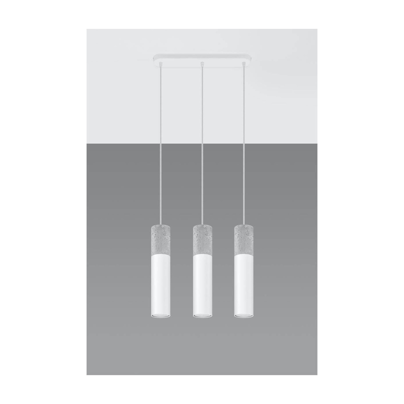 Lampa Wisząca Borgio 3 Biały SL.0649 Sollux
